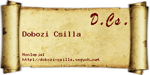 Dobozi Csilla névjegykártya